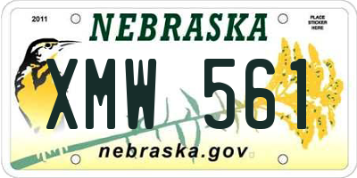 NE license plate XMW561