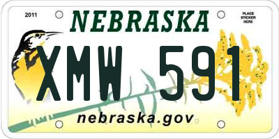 NE license plate XMW591