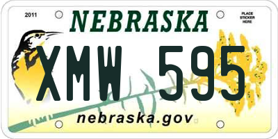 NE license plate XMW595