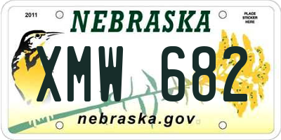 NE license plate XMW682