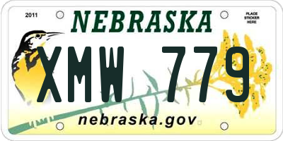 NE license plate XMW779