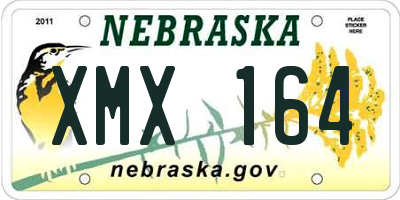 NE license plate XMX164