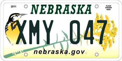 NE license plate XMY047