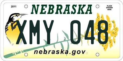 NE license plate XMY048