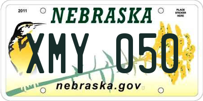 NE license plate XMY050