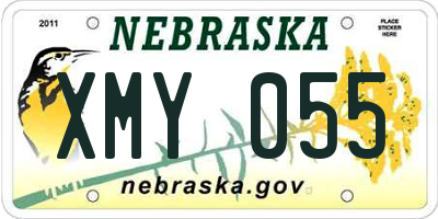 NE license plate XMY055