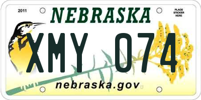 NE license plate XMY074