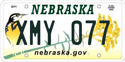 NE license plate XMY077
