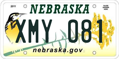 NE license plate XMY081