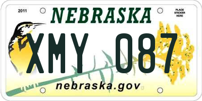 NE license plate XMY087