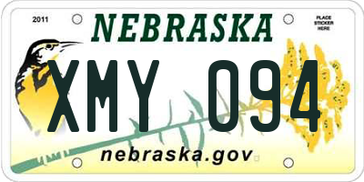 NE license plate XMY094