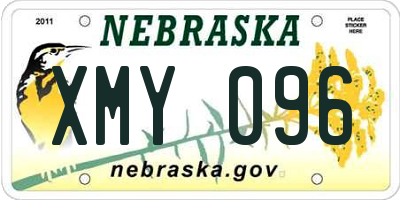 NE license plate XMY096