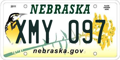NE license plate XMY097