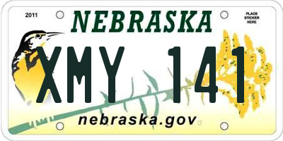 NE license plate XMY141