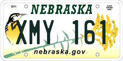 NE license plate XMY161