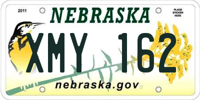 NE license plate XMY162