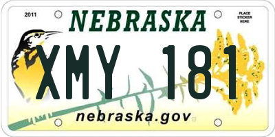 NE license plate XMY181