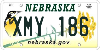 NE license plate XMY186