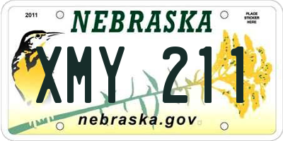 NE license plate XMY211