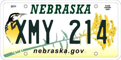 NE license plate XMY214