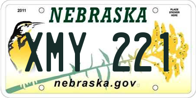 NE license plate XMY221