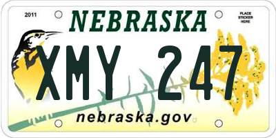 NE license plate XMY247