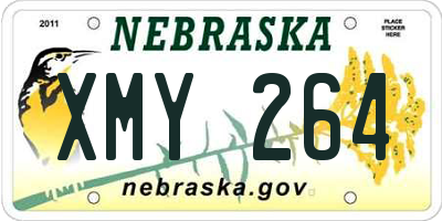NE license plate XMY264
