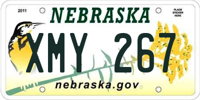 NE license plate XMY267