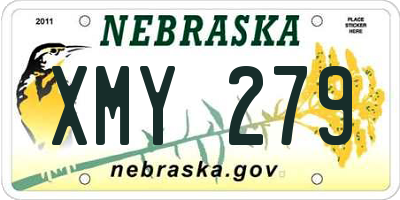 NE license plate XMY279