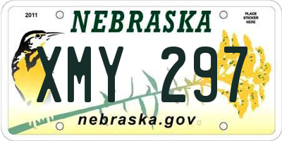 NE license plate XMY297