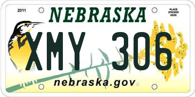 NE license plate XMY306