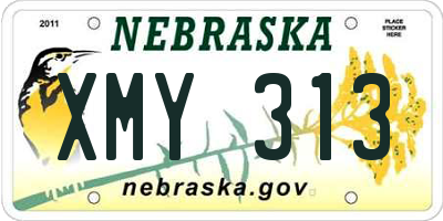 NE license plate XMY313