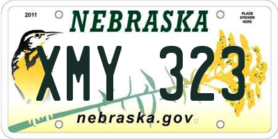 NE license plate XMY323