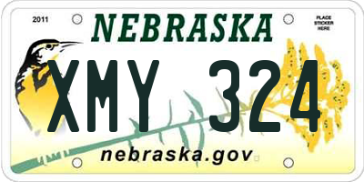NE license plate XMY324