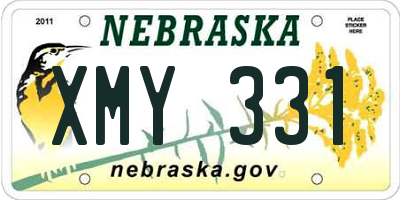 NE license plate XMY331