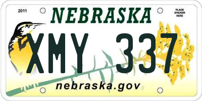NE license plate XMY337