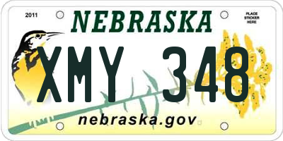 NE license plate XMY348