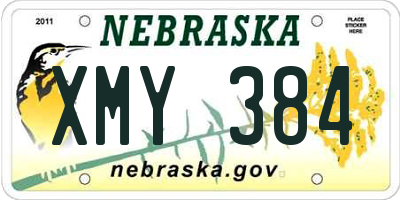 NE license plate XMY384