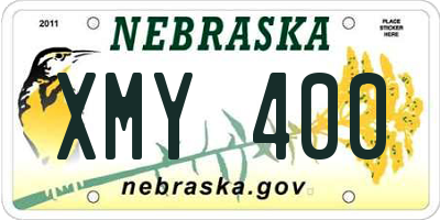 NE license plate XMY400