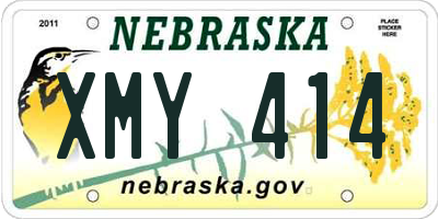NE license plate XMY414