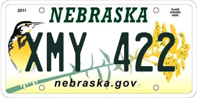 NE license plate XMY422