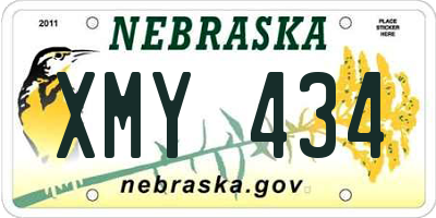 NE license plate XMY434