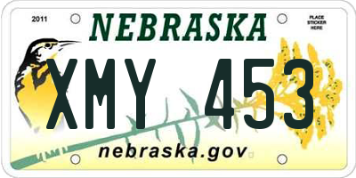 NE license plate XMY453
