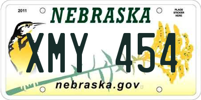 NE license plate XMY454