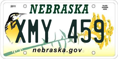 NE license plate XMY459