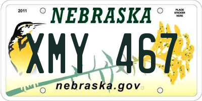 NE license plate XMY467