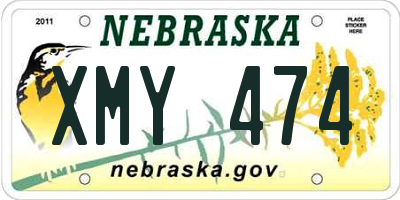 NE license plate XMY474