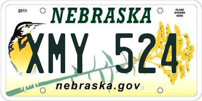 NE license plate XMY524