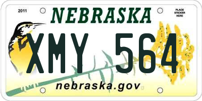 NE license plate XMY564