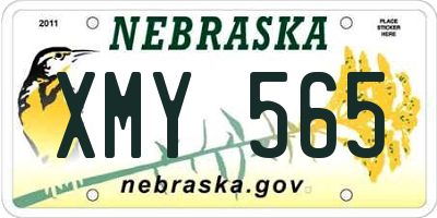 NE license plate XMY565